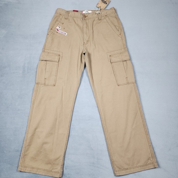 Levi's Other - Levis Cargo Pants Mens Size 34x32 Khaki Loose Straight Workwear Utility NWT